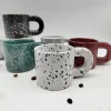 Irregular Polka Dot Mugs with Thick Handle - Image 3