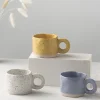 Modern Mini Dots Mugs with Thick Handle