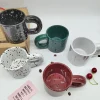 Irregular Polka Dot Mugs with Thick Handle - Image 4