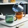 Colored Double Wall Cup with Clear Design