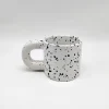 Irregular Polka Dot Mugs with Thick Handle - Image 6