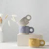 Modern Mini Dots Mugs with Thick Handle - Image 2