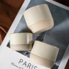 Minimalist Neutral Handleless Cups - Image 3