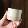 Minimalist Neutral Handleless Cups